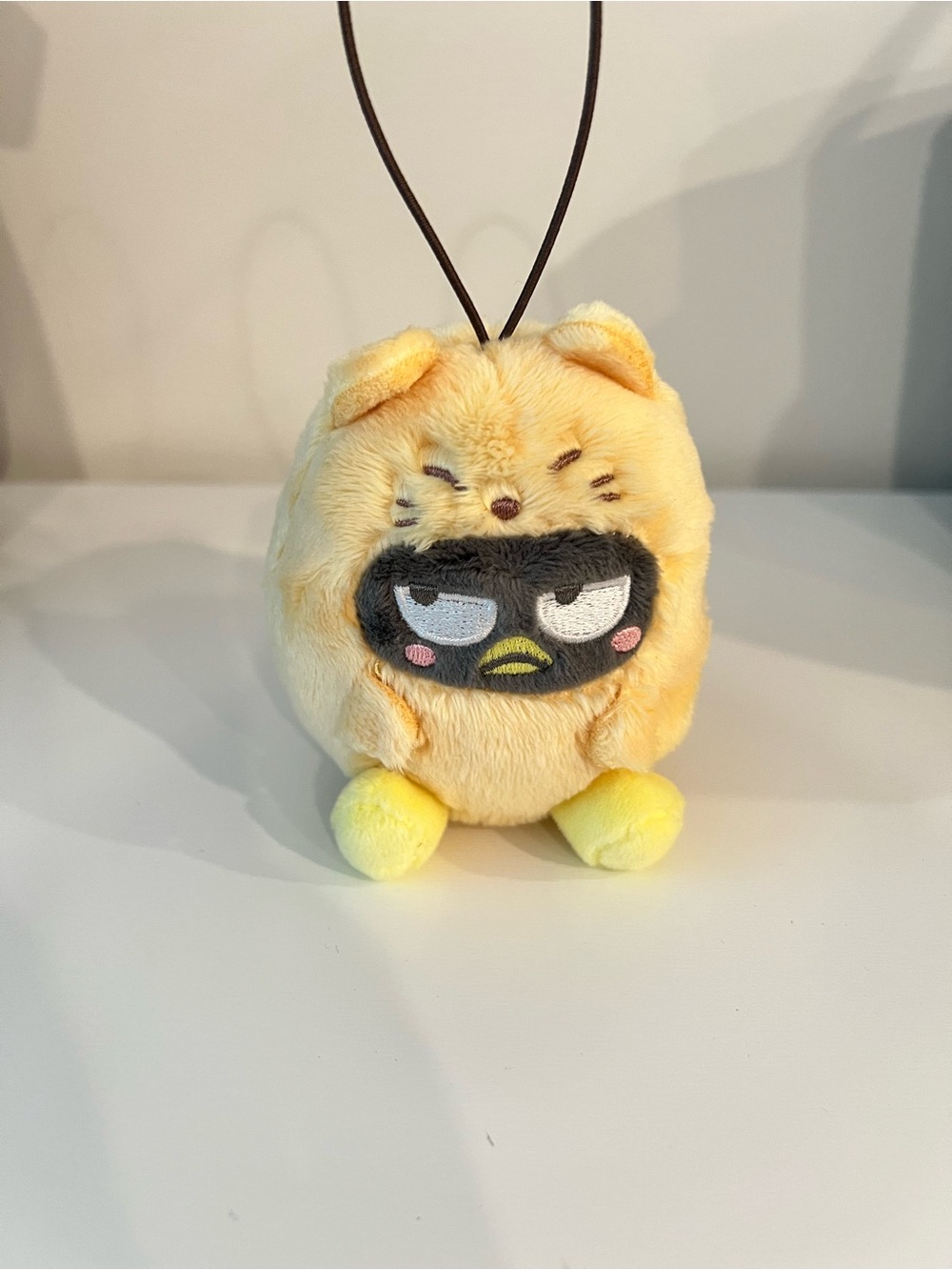 Sanrio Yellow Pompompurin x Bad Badtz-Maru Plush Hanging Charm